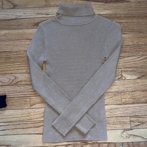 Tan turtle neck